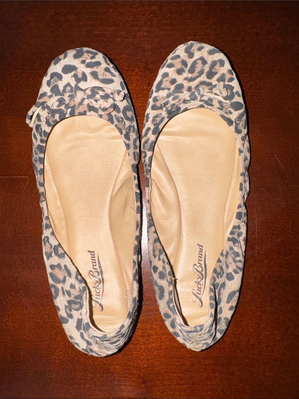 Lucky Brand Leopard Slip-On Ballet Flats